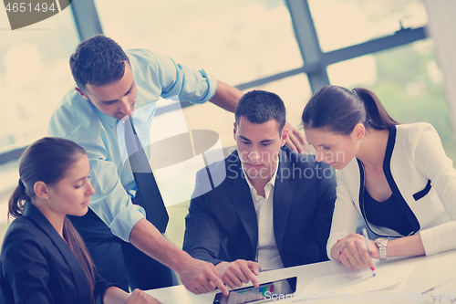 Image of business people in a meeting at office