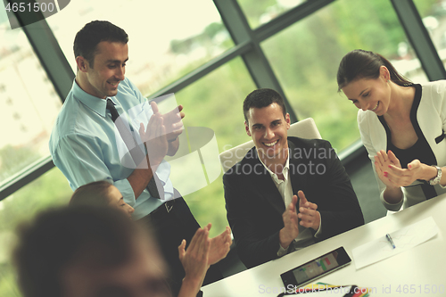 Image of business people in a meeting at office