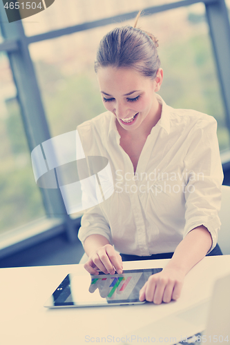 Image of business woman at  office