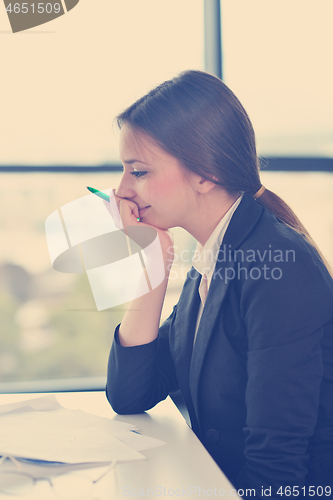 Image of business woman at  office
