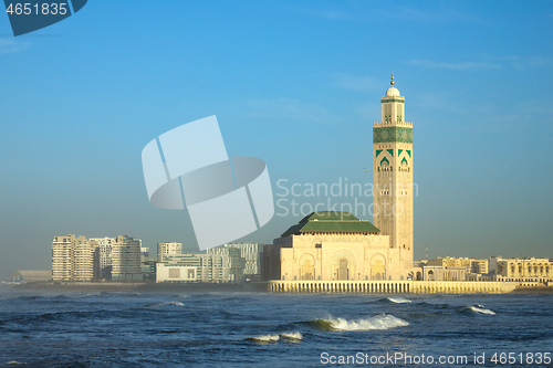 Image of Hassan II mosque in Casablanca Morocco