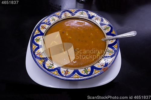 Image of Moroccan cuisine, Carrot Red Lentil Soup