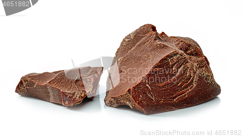 Image of dark chocolate pieces