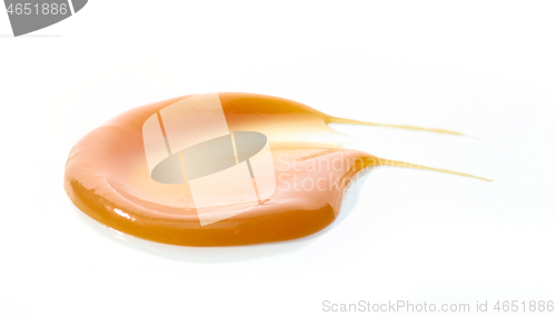 Image of melted caramel drop