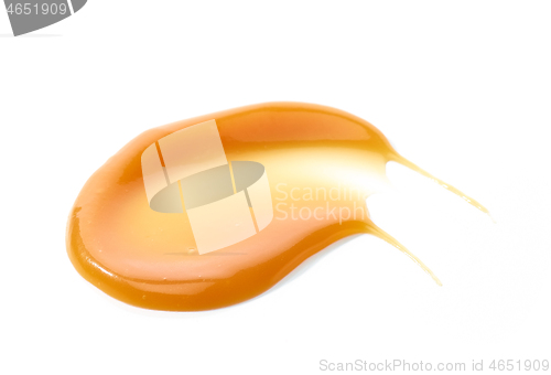 Image of melted caramel drop