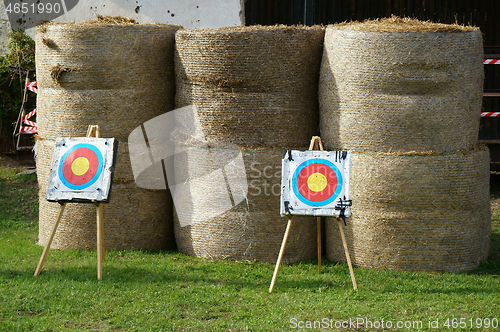 Image of straw targets texture