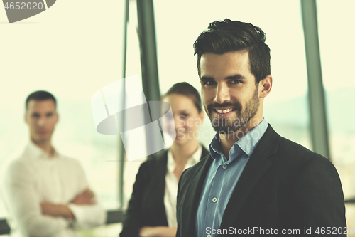 Image of business people in a meeting at office