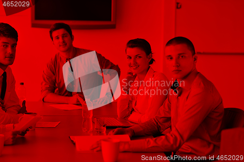 Image of business people in a meeting at office