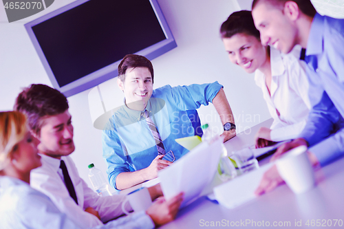 Image of business people in a meeting at office