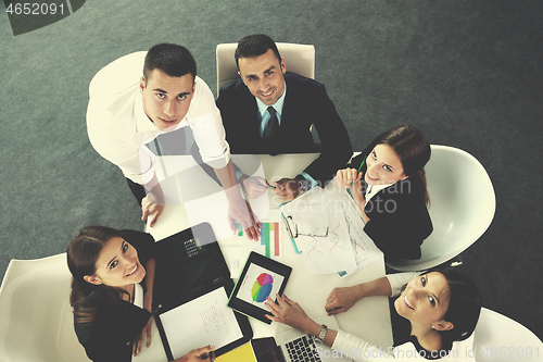 Image of business people group in a meeting at office