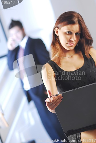 Image of Woman with a notebook