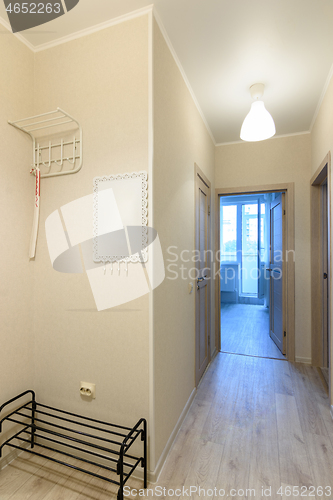 Image of Entrance hall and corridor in the interior of an apartment in a multi-storey building