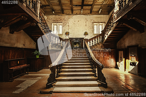 Image of Staircase in an abandoned palace