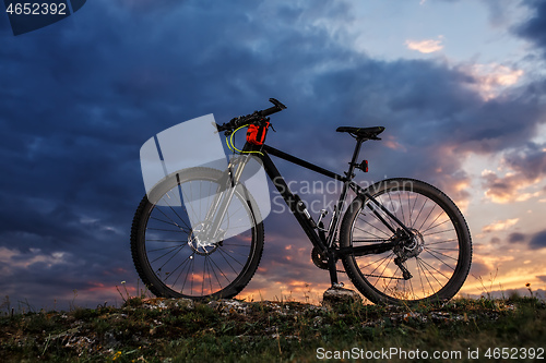 Image of small parts of bike at the evening