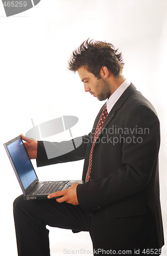 Image of Man with a notebook