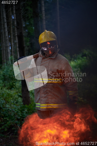 Image of firefighter portrait