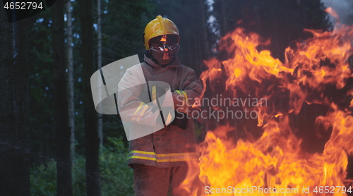 Image of firefighter portrait