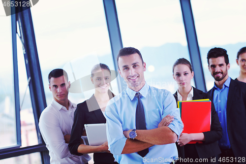 Image of business people in a meeting at office