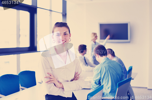 Image of business people in a meeting at office