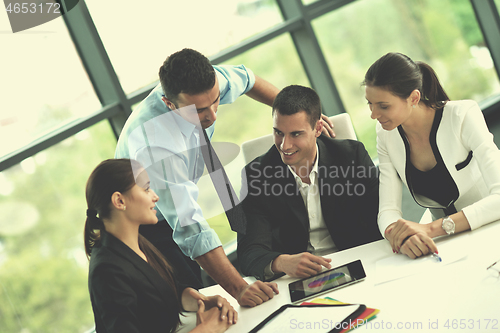 Image of business people in a meeting at office