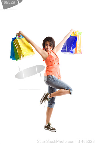 Image of Shopping black woman