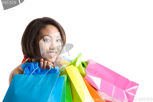 Image of Shopping black woman