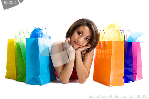 Image of Shopping black woman