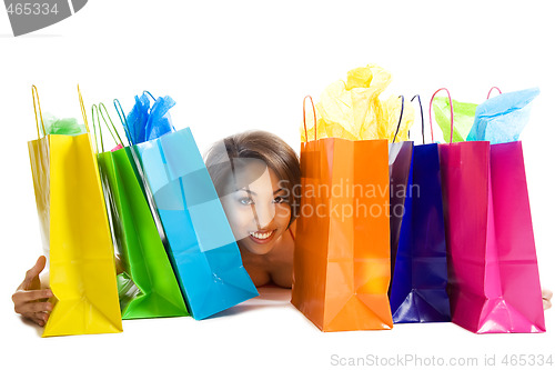 Image of Shopping black woman