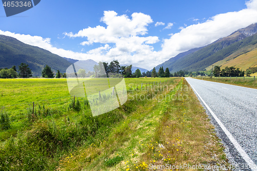 Image of Landscape scenery in south New Zealand