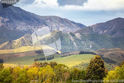 Image of mountain view in New Zealand