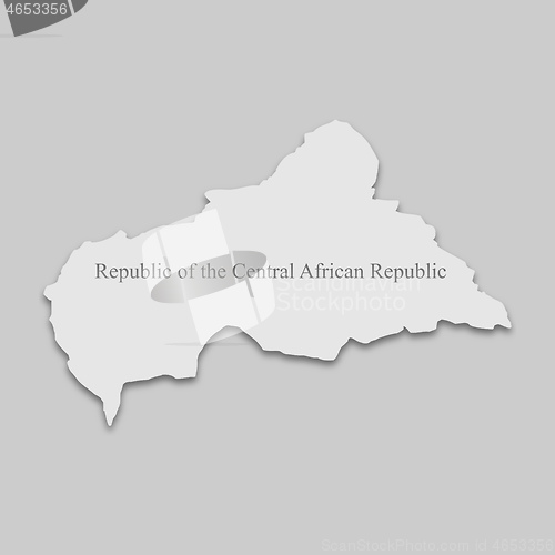 Image of Map of the Republic of the Central African Republic
