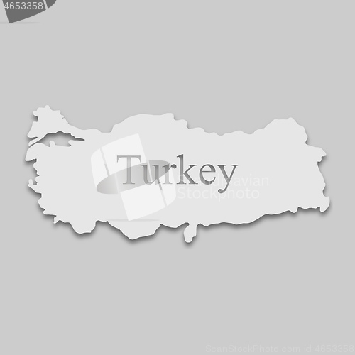 Image of map of Turkey