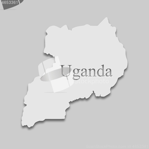 Image of Uganda map