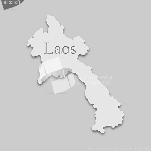 Image of Laos map