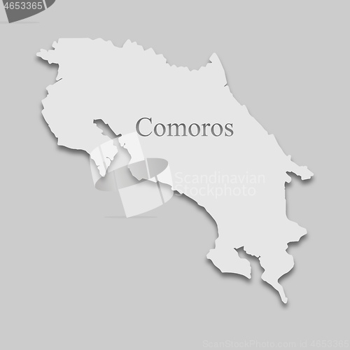 Image of map of Comoros