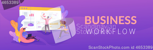 Image of Workflow web banner concept.