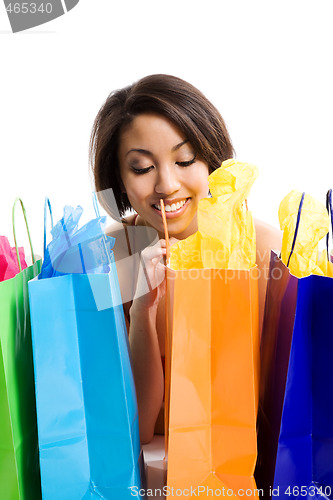 Image of Shopping black woman