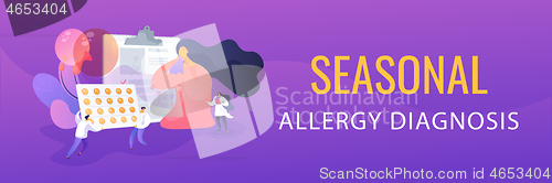 Image of Seasonal allergy concept banner header