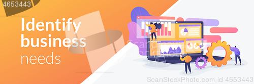 Image of Business analysis concept banner header