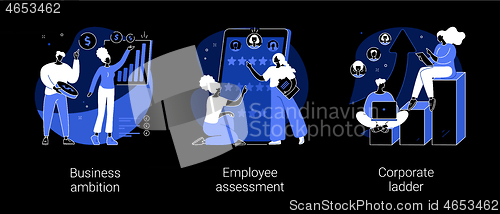 Image of Personal growth abstract concept vector illustrations.