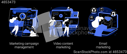 Image of Campaign tracking and analysis abstract concept vector illustrations.