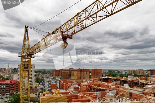 Image of Construction site at summer day