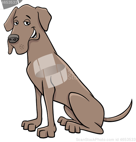 Image of great dane dog cartoon