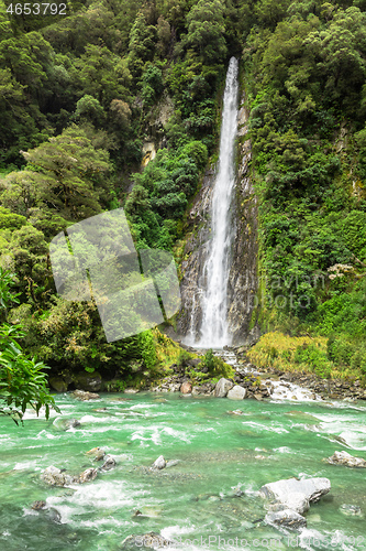 Image of Thunder Creek Falls, New Zealand