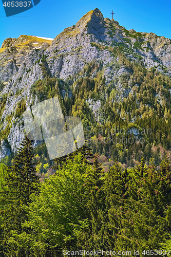 Image of Caraiman Peak in the Bucegi Mountain