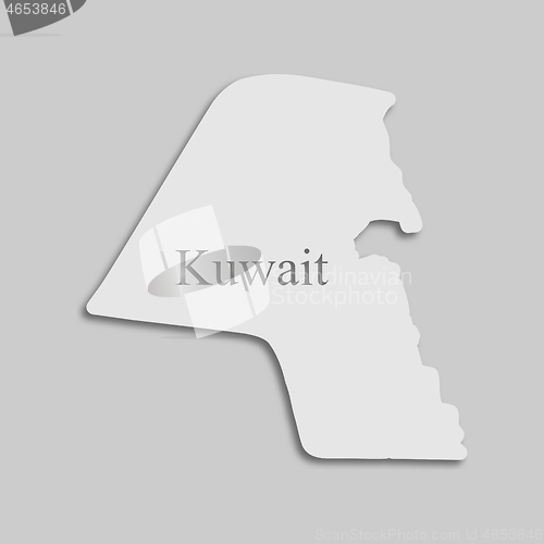 Image of map of Kuwait