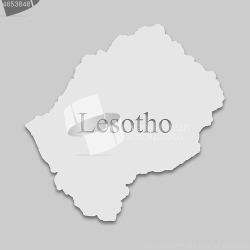 Image of map of Lesotho