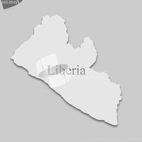 Image of map of Liberia