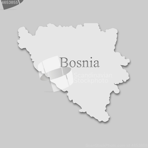 Image of Map Bosnia