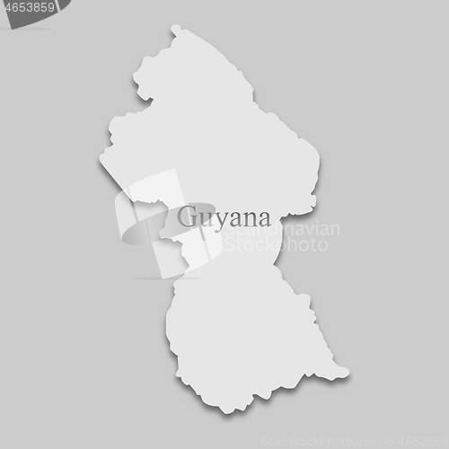 Image of map Guyana